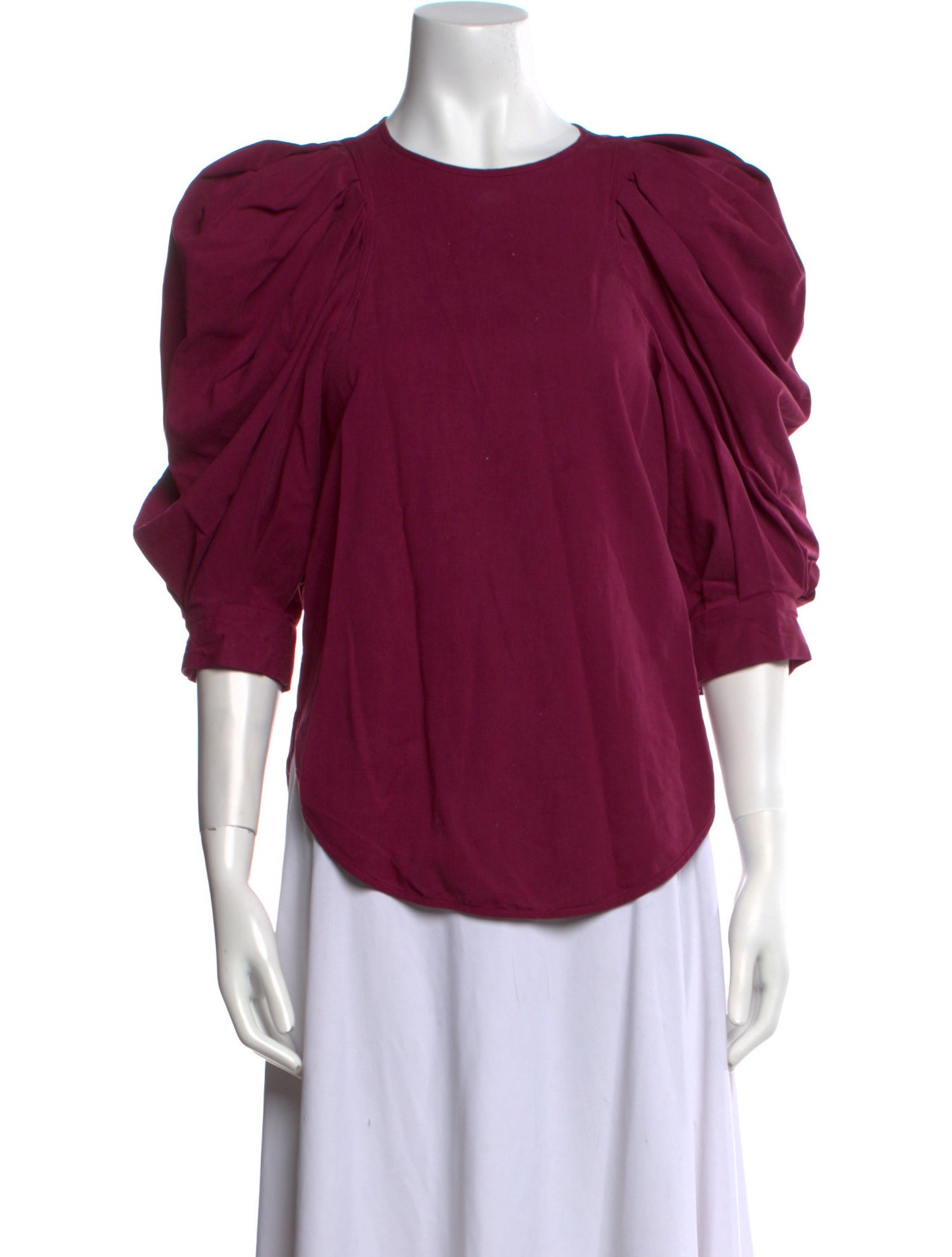 Isabel Marant Bateau Neckline Three-Quarter Sleeve Blouse