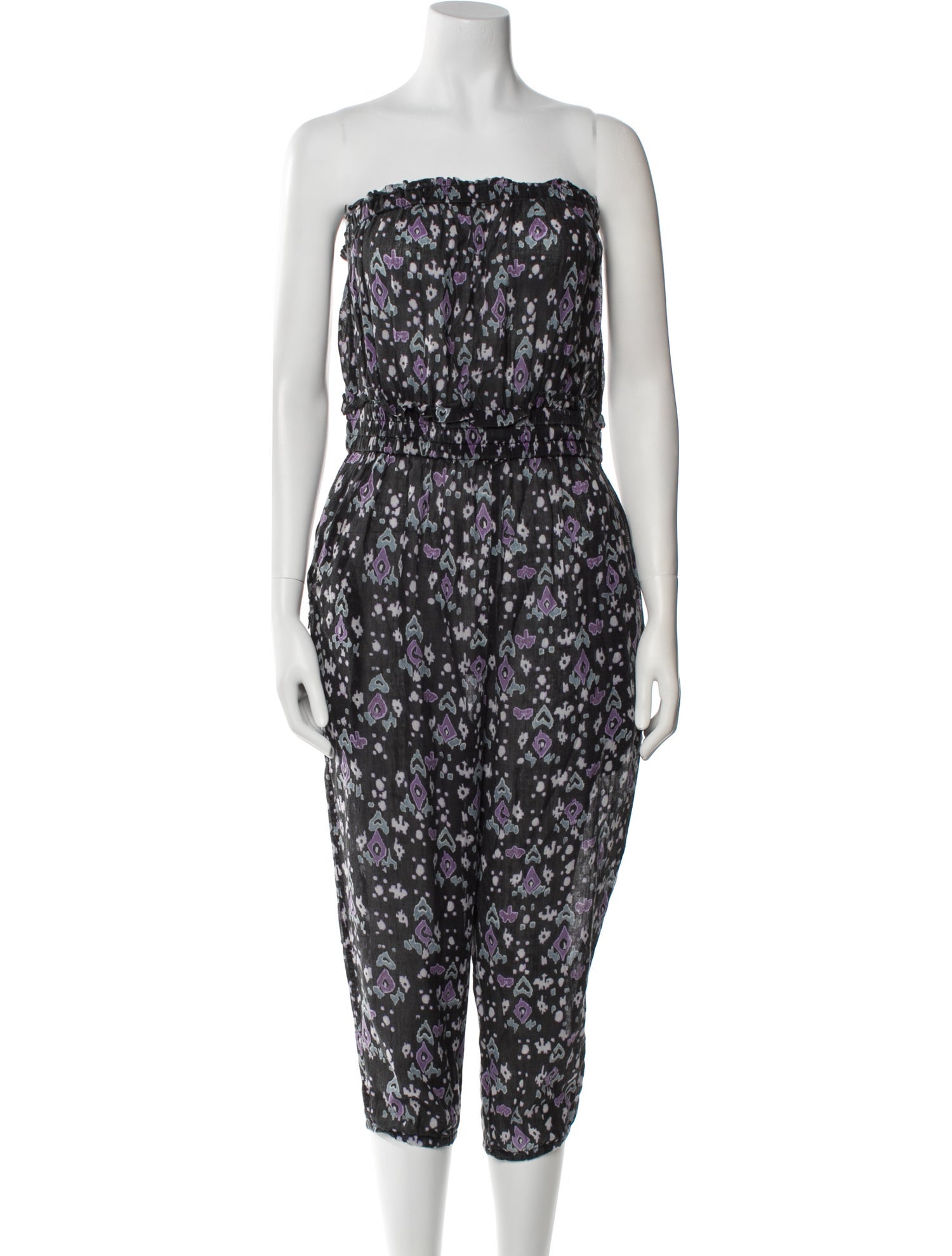 Étoile Isabel Marant Printed Strapless Jumpsuit