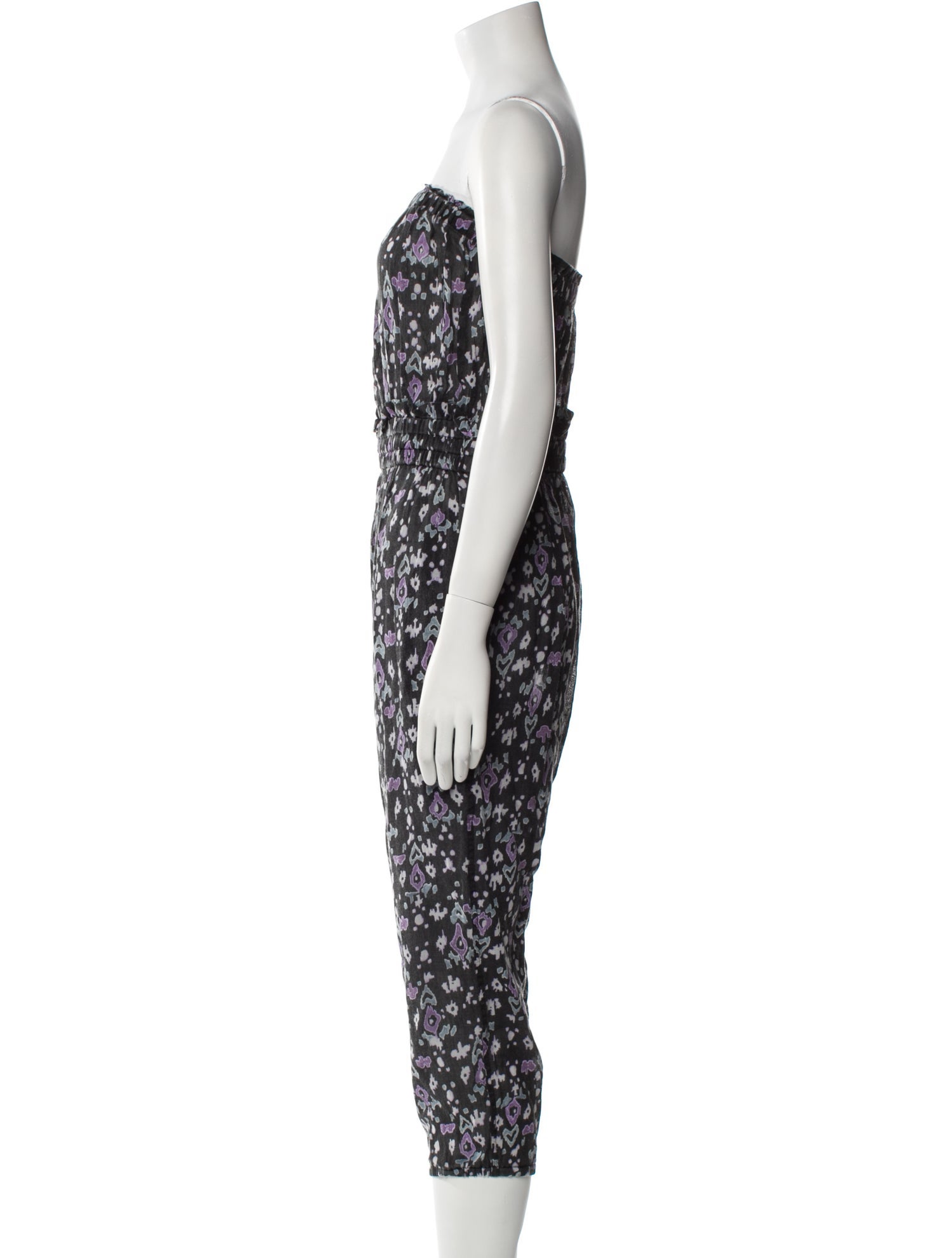 Étoile Isabel Marant Printed Strapless Jumpsuit