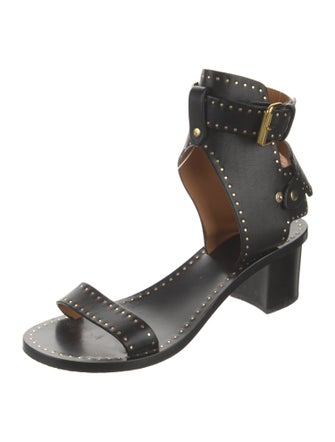 Isabel Marant Leather Studded Accents Gladiator Sandals
