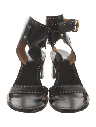 Isabel Marant Leather Studded Accents Gladiator Sandals