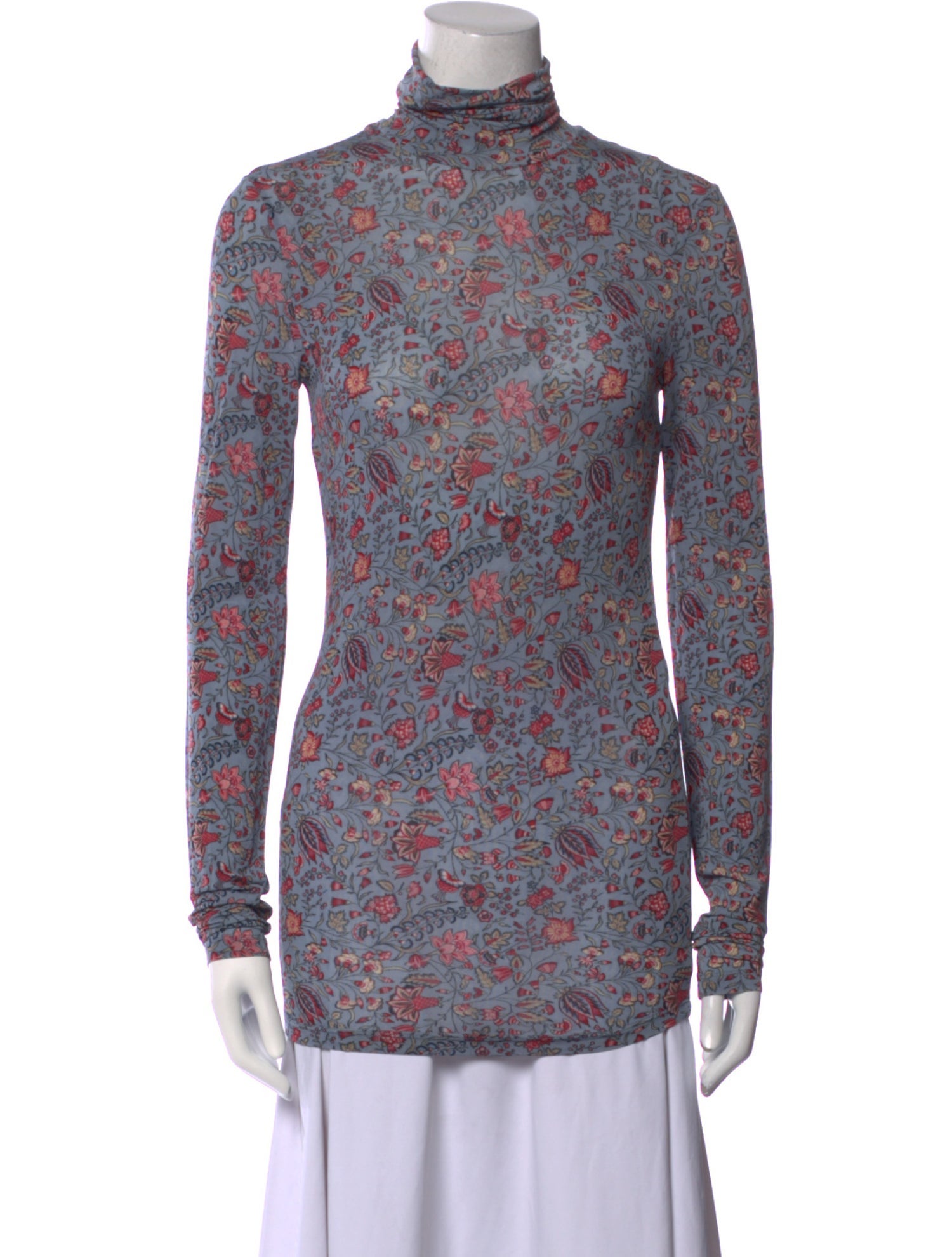 Isabel Marant Printed Turtleneck Top