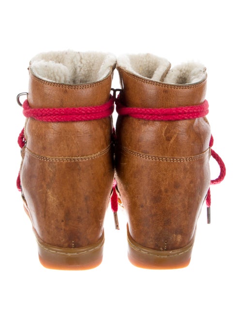 Étoile Isabel Marant Leather Printed Lace-Up Boots