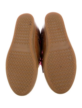 Étoile Isabel Marant Leather Printed Lace-Up Boots