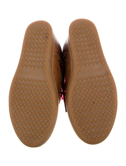 Étoile Isabel Marant Leather Printed Lace-Up Boots