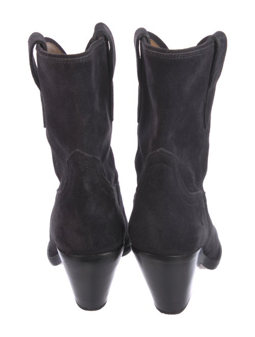 Isabel Marant Suede Leather Trim Embellishment Western Boots