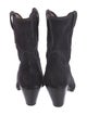 Isabel Marant Suede Leather Trim Embellishment Western Boots
