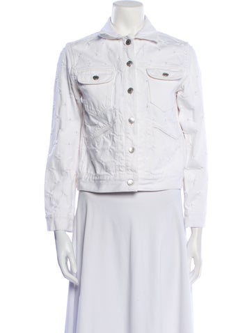 Isabel Marant Jackets Printed Denim Jacket Us2, Fr34 | XS