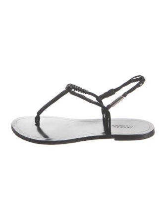 Isabel Marant Leather T-Strap Sandals