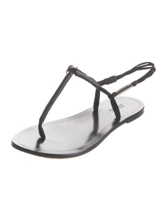 Isabel Marant Leather T-Strap Sandals