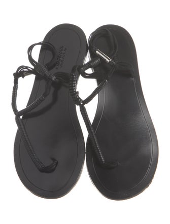 Isabel Marant Leather T-Strap Sandals