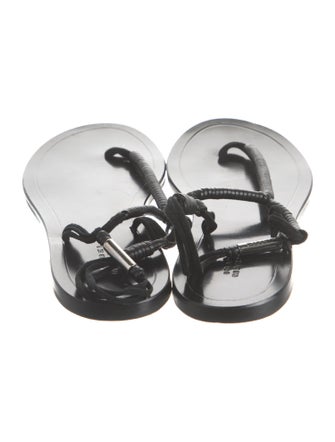 Isabel Marant Leather T-Strap Sandals