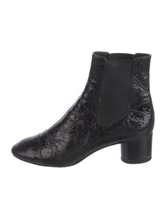 Isabel Marant Patent Leather Chelsea Boots