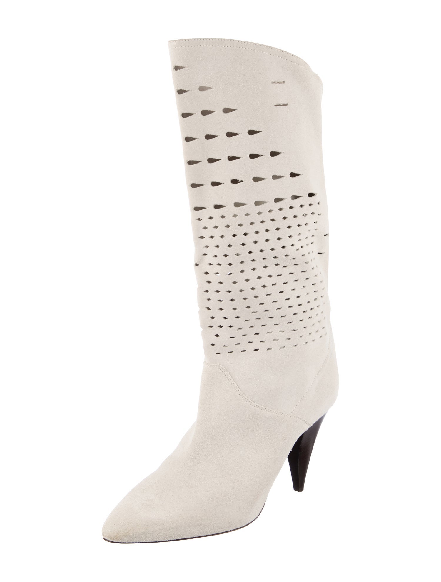 Isabel Marant Suede Cutout Accent Boots