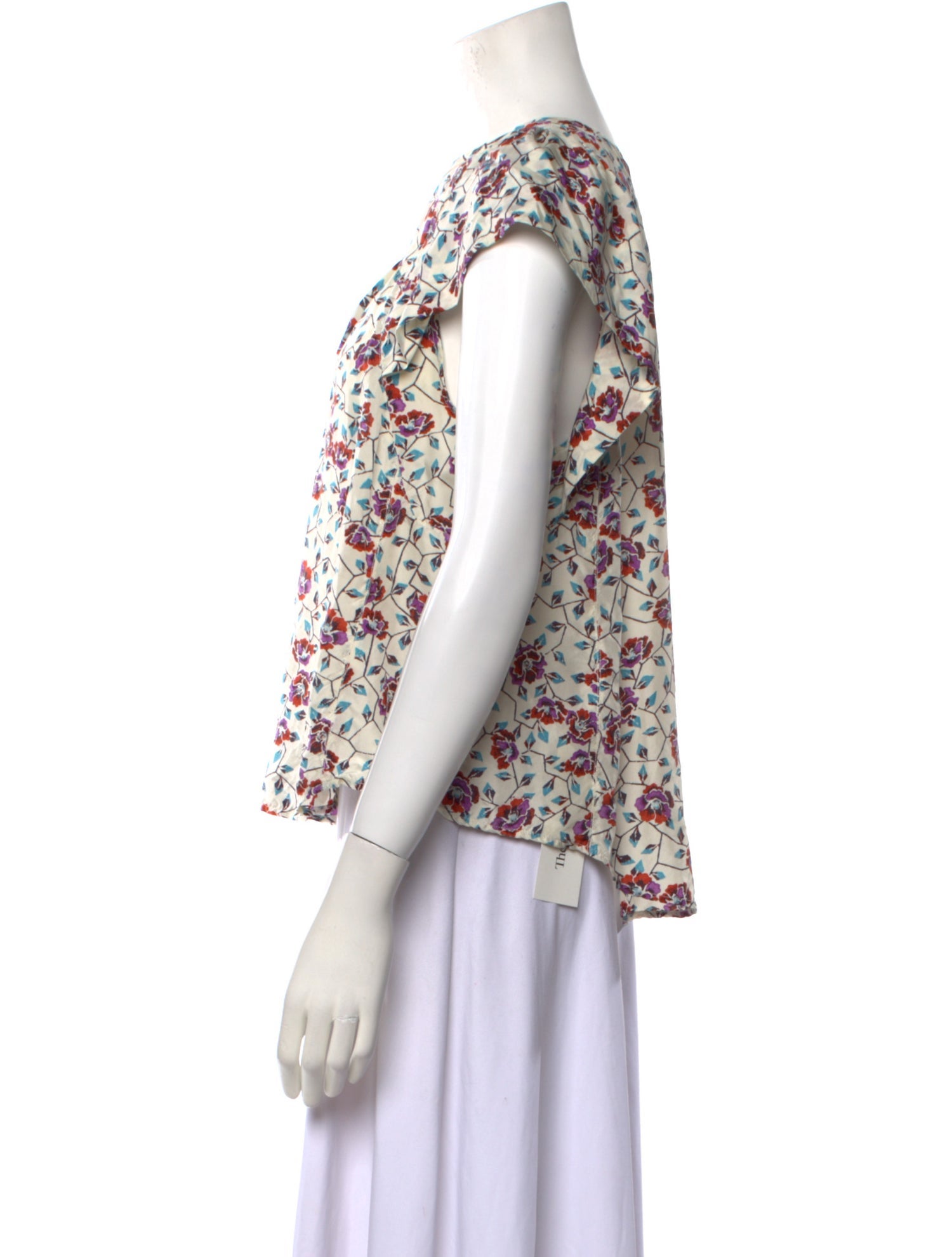 Isabel Marant Silk Floral Print Blouse