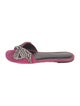 Isabel Marant Suede Crystal Embellishments Slides