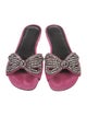 Isabel Marant Suede Crystal Embellishments Slides