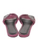 Isabel Marant Suede Crystal Embellishments Slides