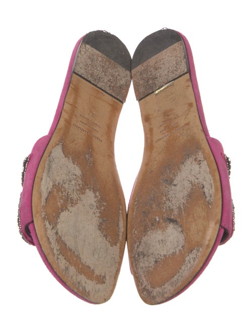 Isabel Marant Suede Crystal Embellishments Slides