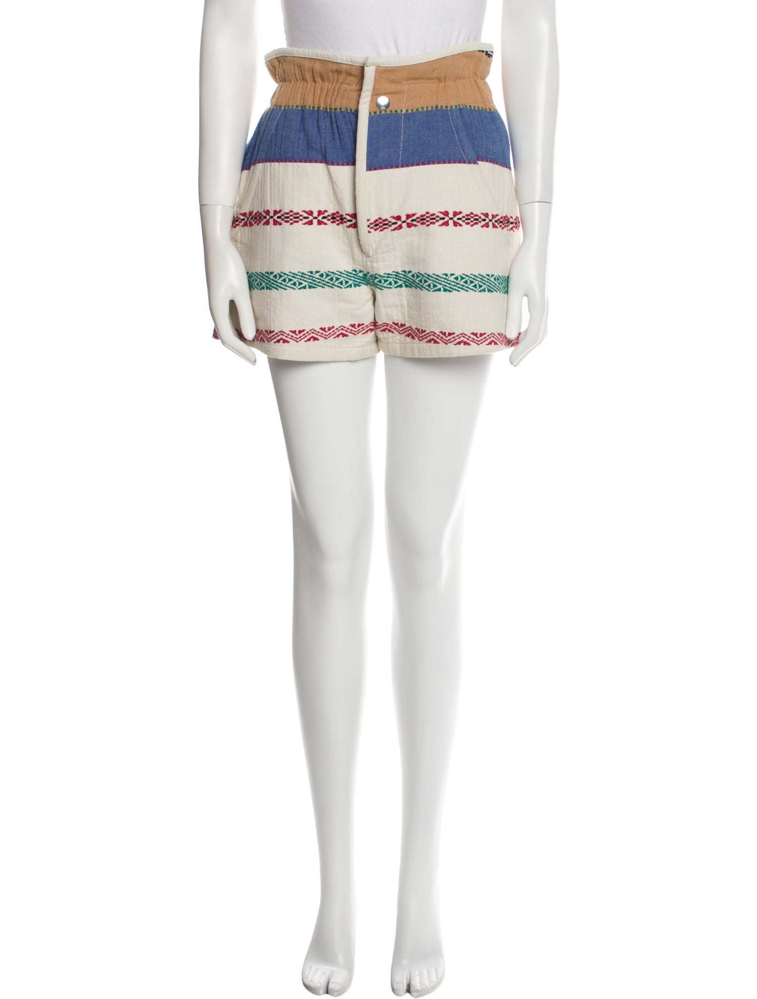 Isabel Marant Striped Mini Shorts
