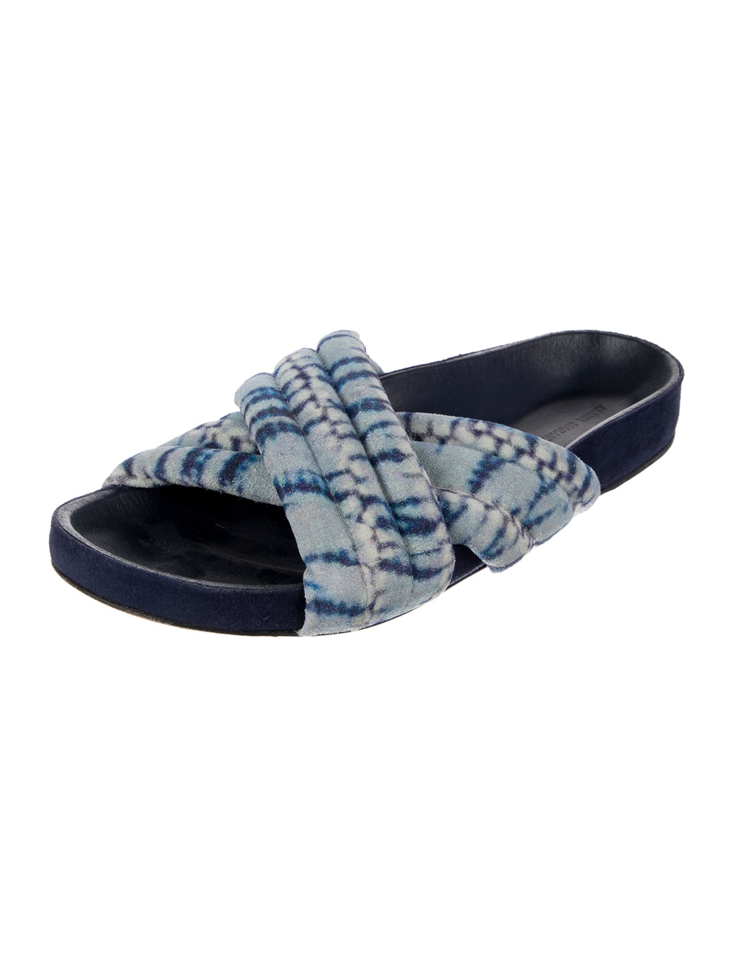 Isabel Marant Suede Tie-Dye Print Slides