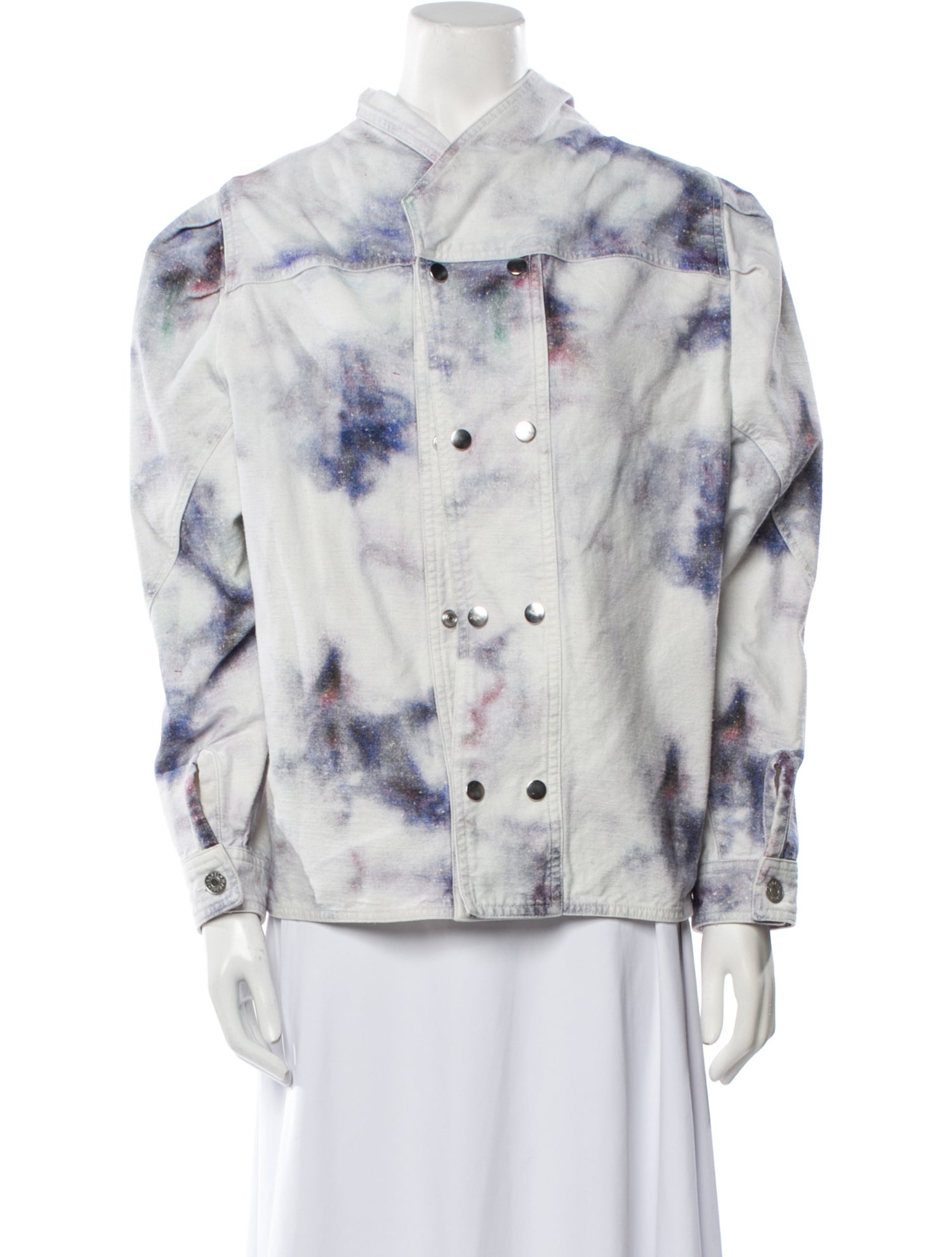 Isabel Marant Floral Print Faux Fur Jacket