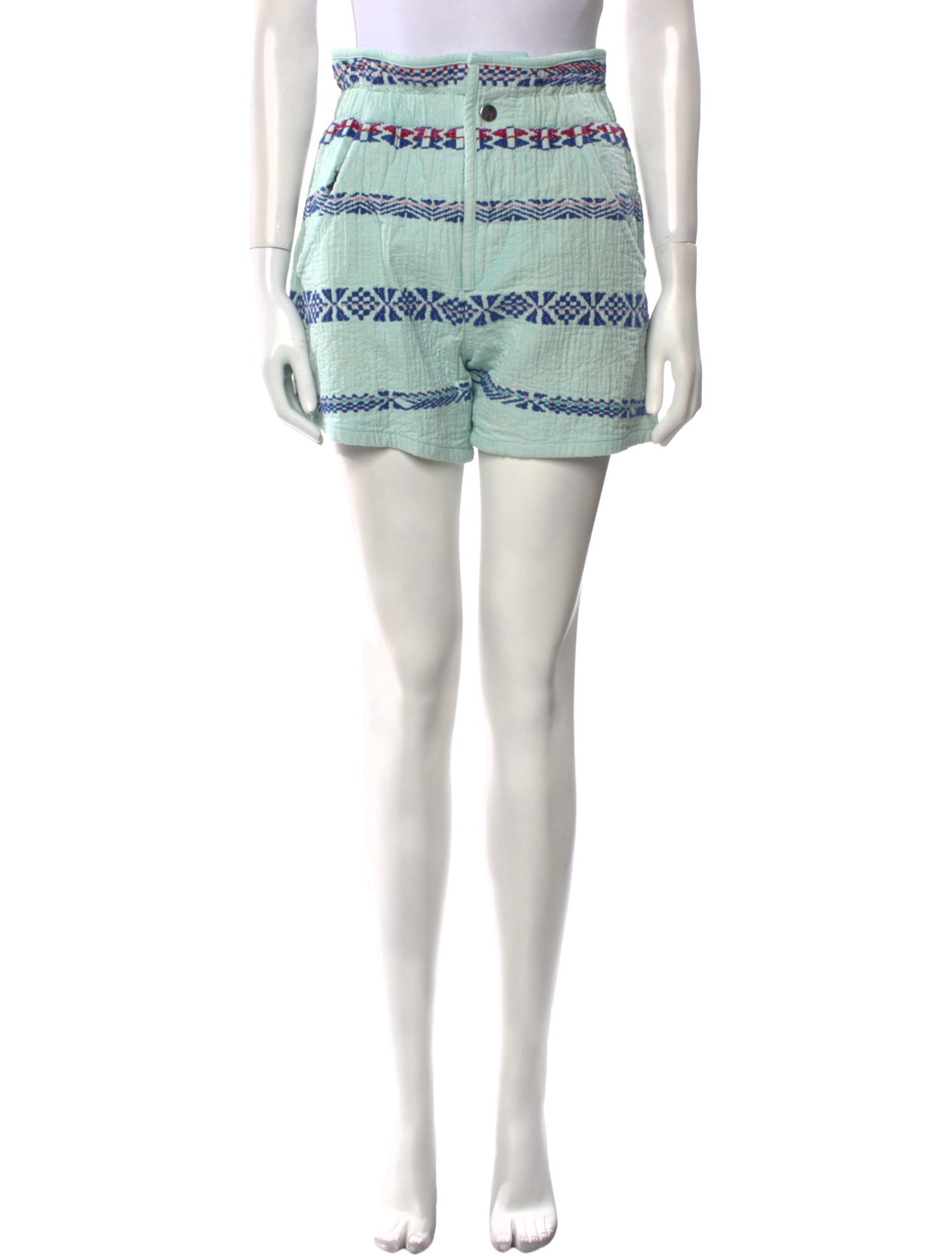 Isabel Marant Striped Mini Shorts
