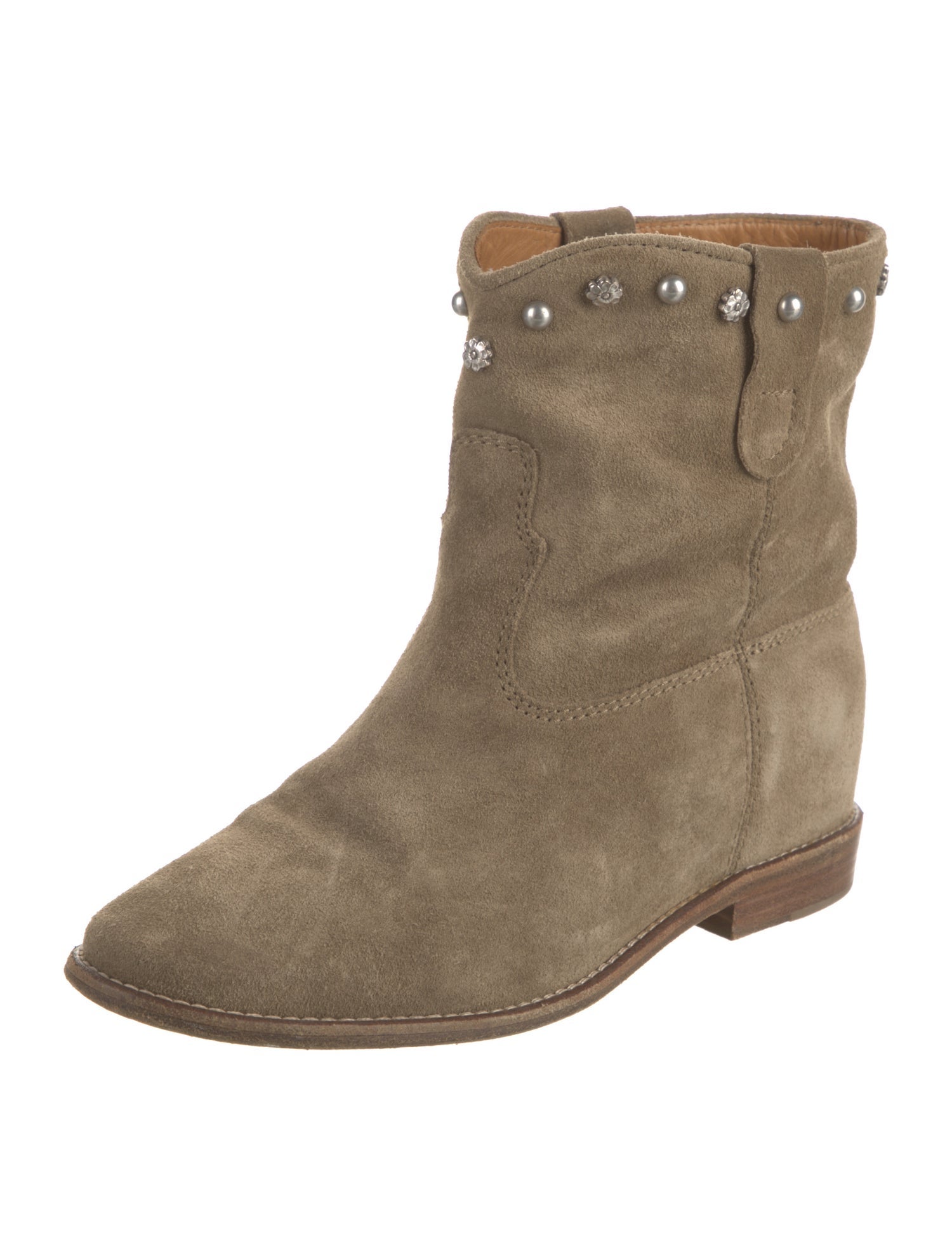 Isabel Marant Suede Studded Accents Boots