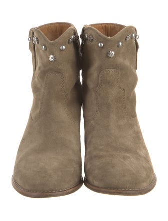 Isabel Marant Suede Studded Accents Boots