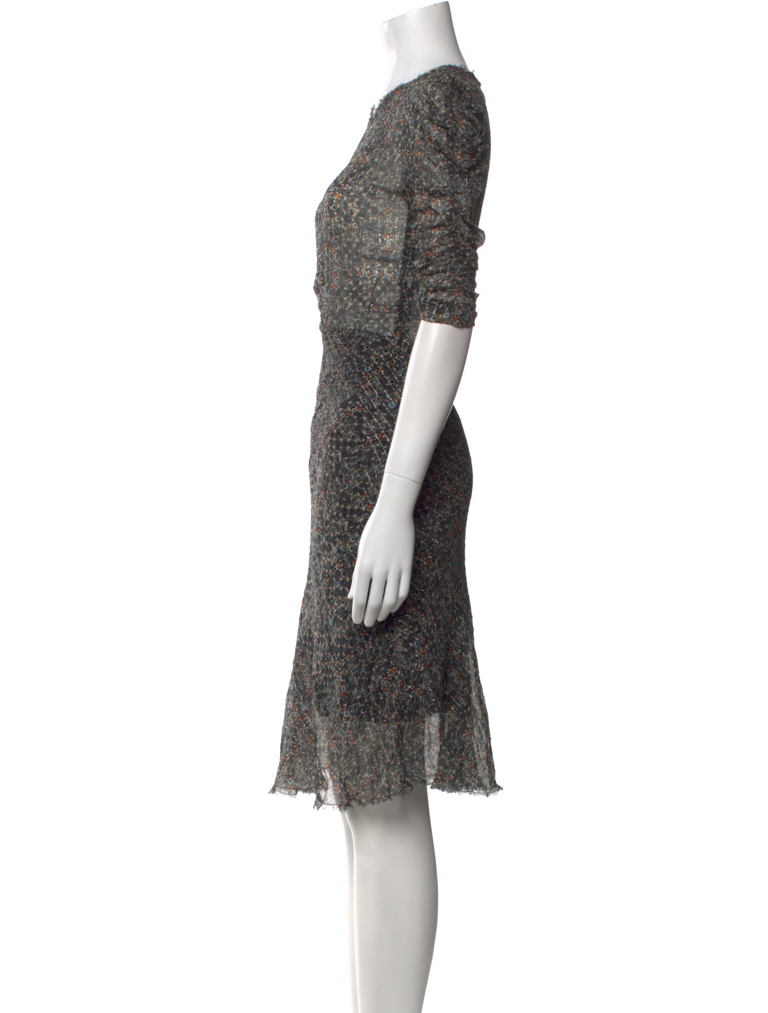 Isabel Marant Silk Knee-Length Dress