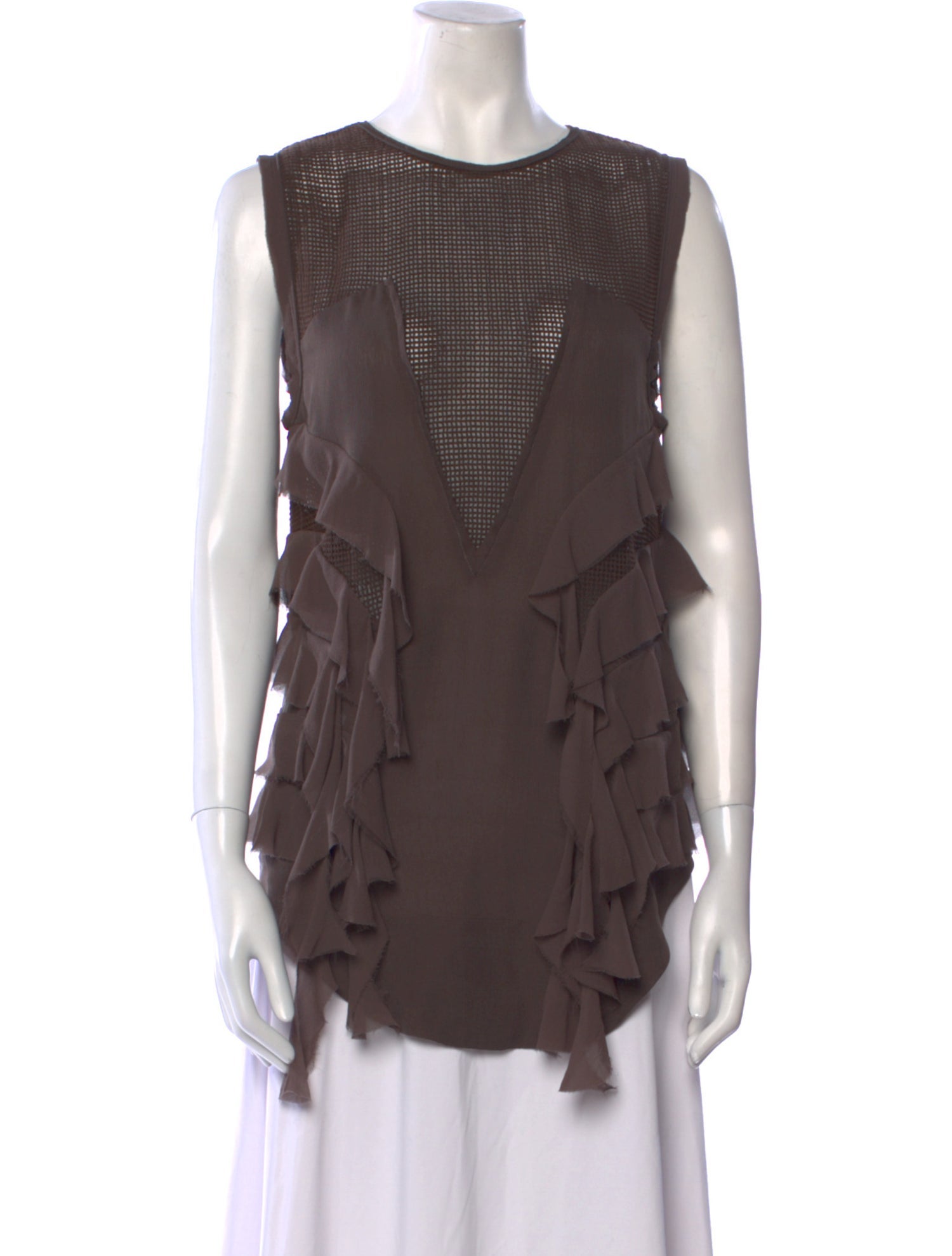 Isabel Marant Crew Neck Sleeveless Blouse