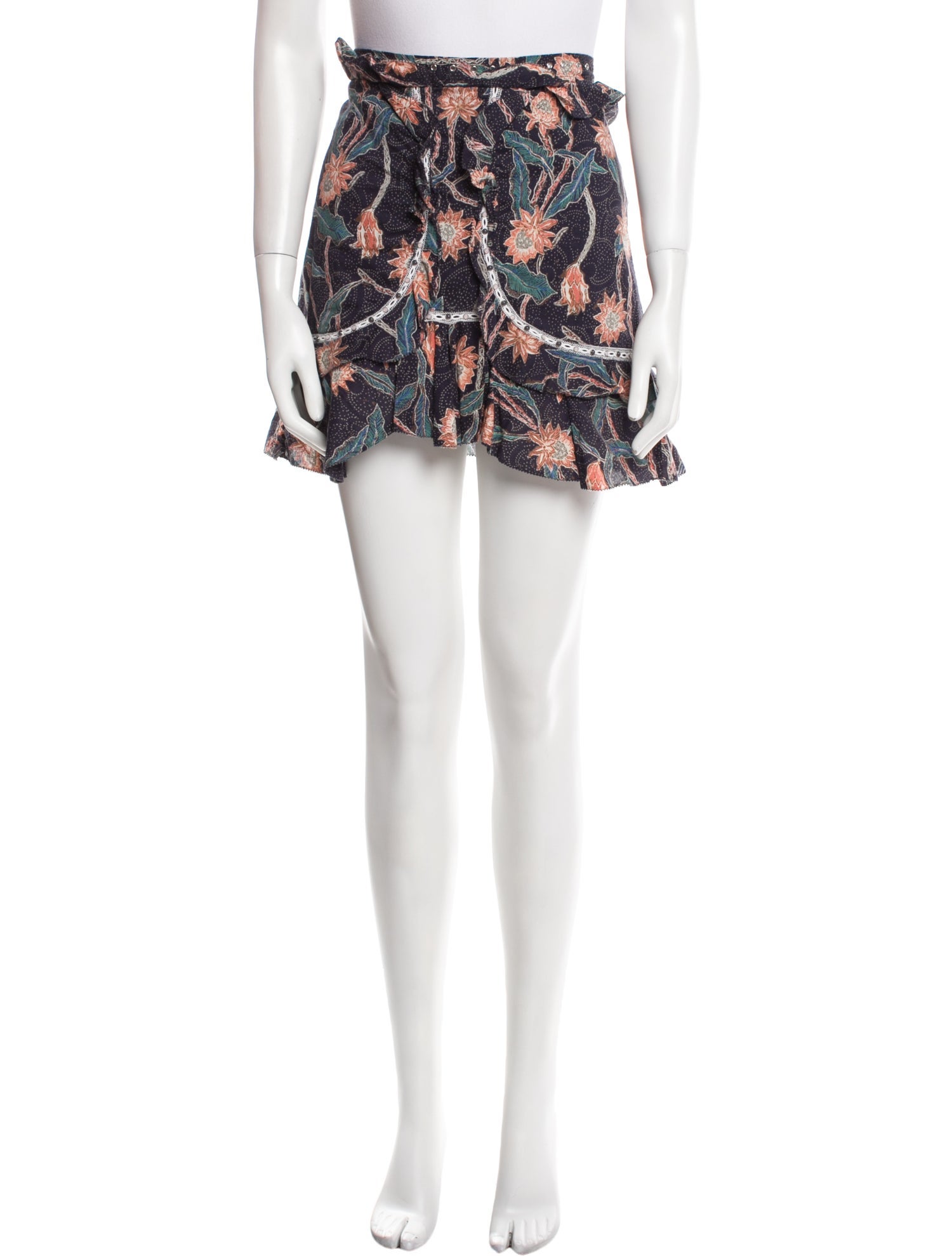 Isabel Marant Floral Print Mini Skirt