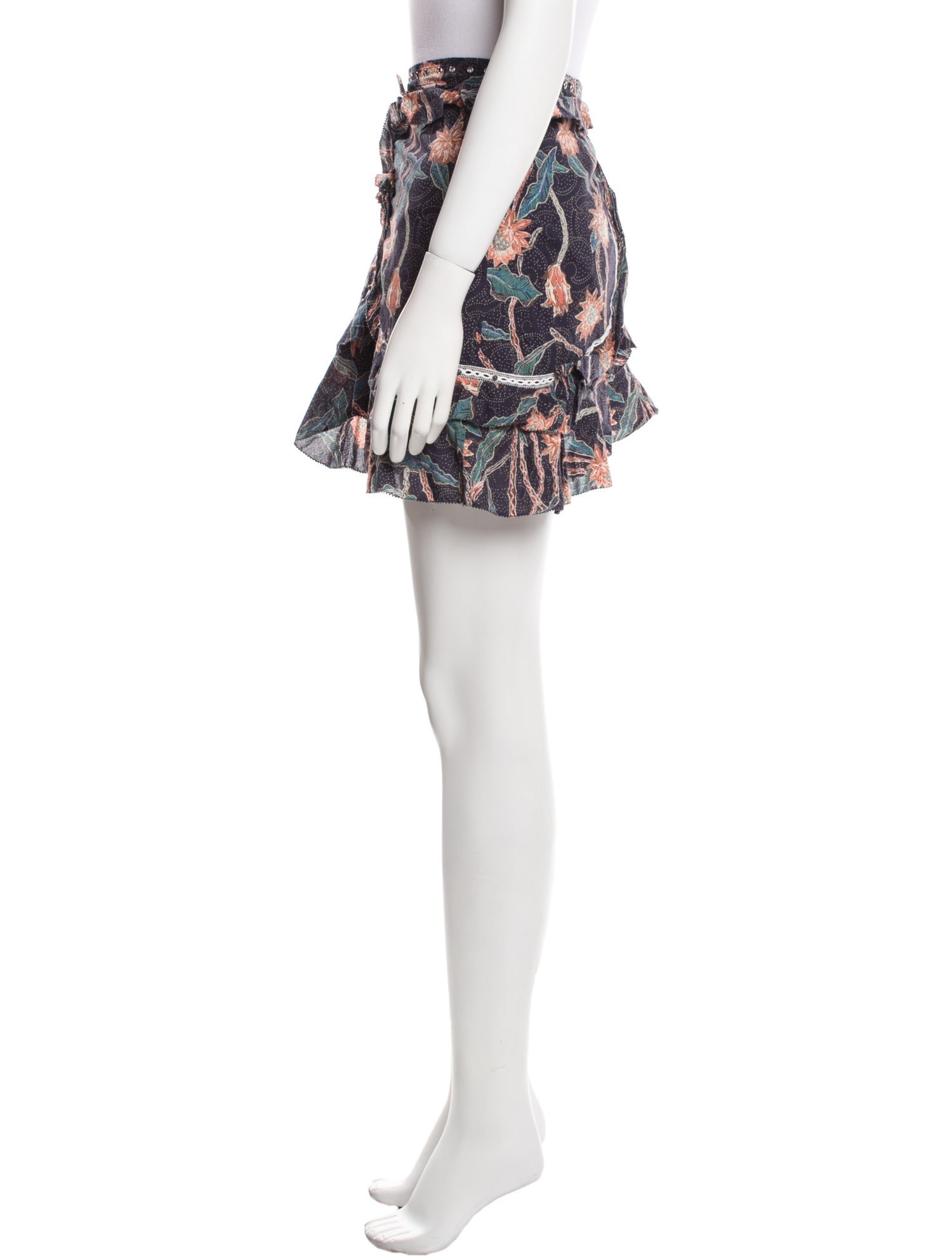 Isabel Marant Floral Print Mini Skirt