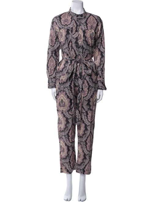 Isabel Marant Printed Mock Neck Jumpsuit