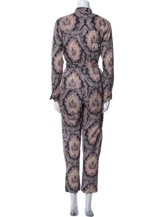 Isabel Marant Printed Mock Neck Jumpsuit