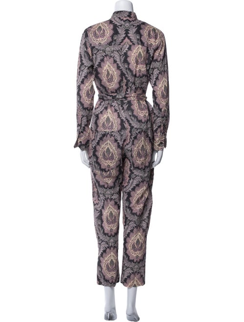 Isabel Marant Printed Mock Neck Jumpsuit