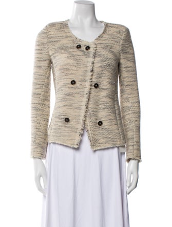 Isabel Marant Virgin Wool Tweed Pattern Evening Jacket