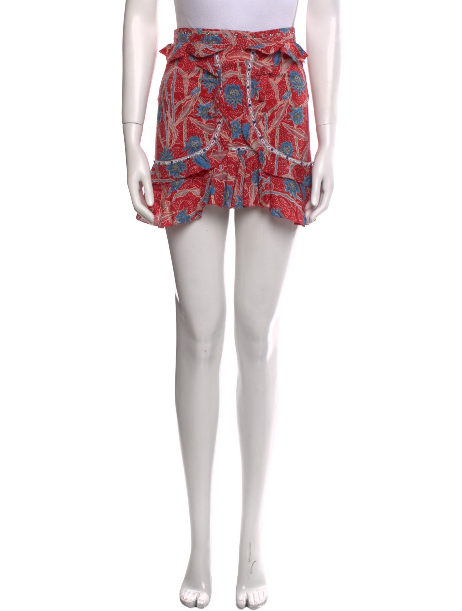 Isabel Marant Floral Print Mini Skirt