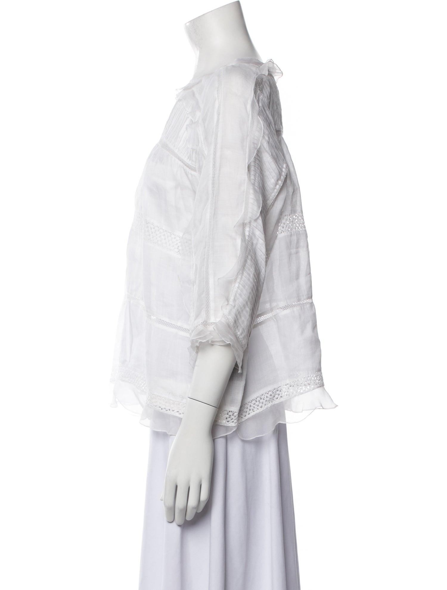 Isabel Marant Bateau Neckline Three-Quarter Sleeve Blouse