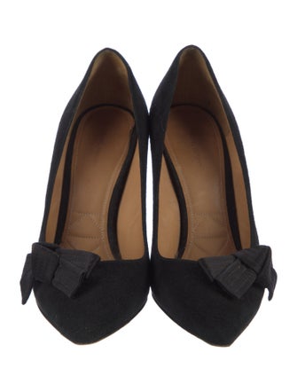 Isabel Marant Suede Bow Accents Pumps
