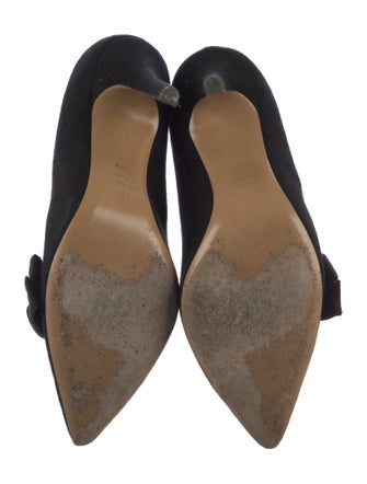 Isabel Marant Suede Bow Accents Pumps