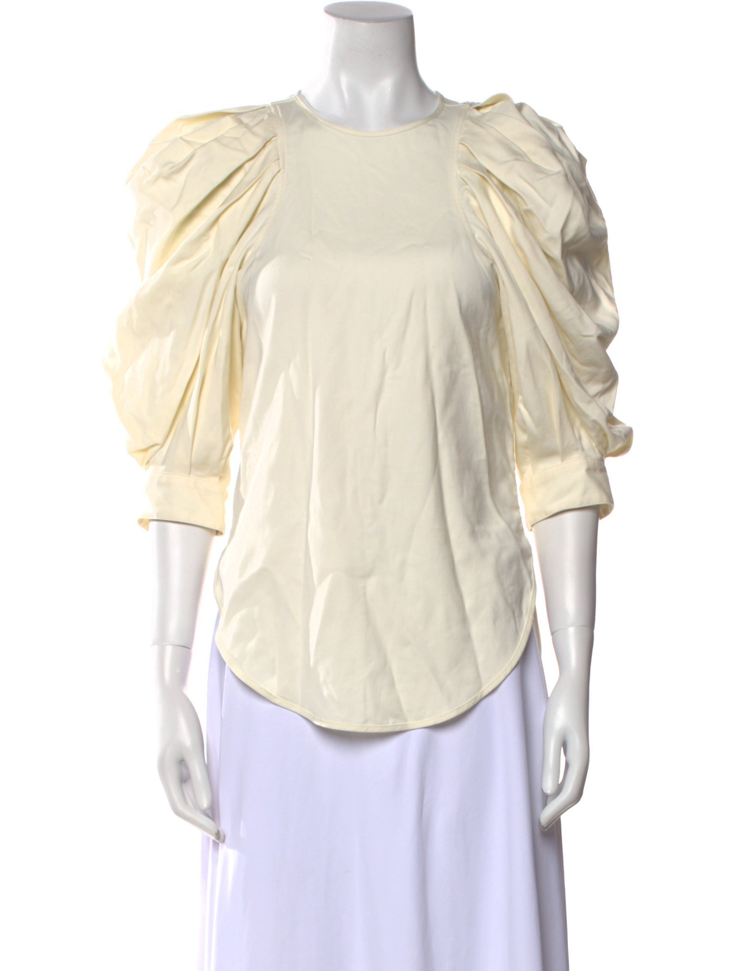 Isabel Marant Crew Neck Three-Quarter Sleeve Blouse