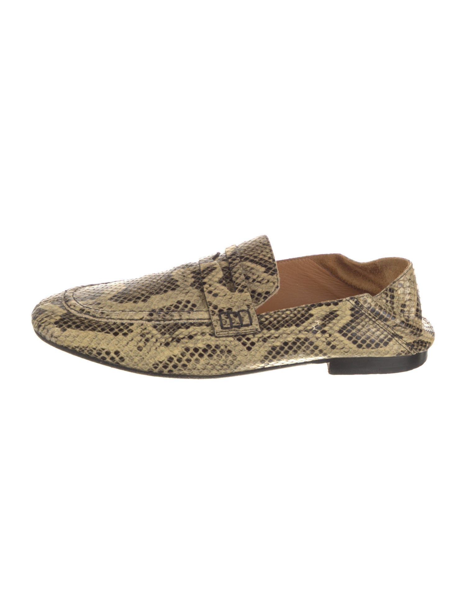 Isabel Marant Leather Animal Print Loafers