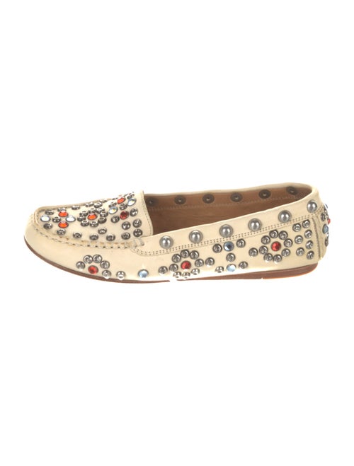 Isabel Marant Leather Floral Print Flats