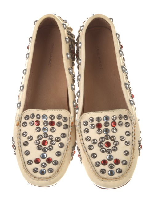 Isabel Marant Leather Floral Print Flats