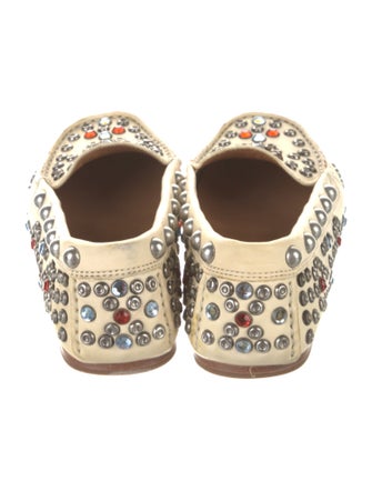 Isabel Marant Leather Floral Print Flats