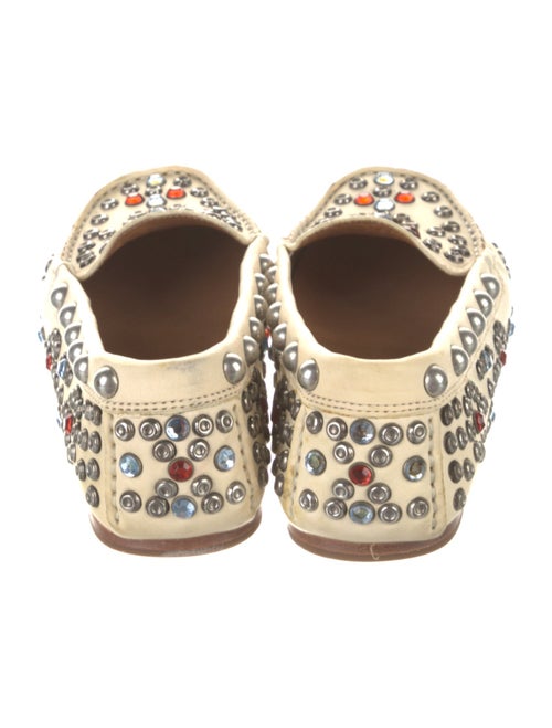 Isabel Marant Leather Floral Print Flats