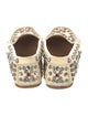 Isabel Marant Leather Floral Print Flats