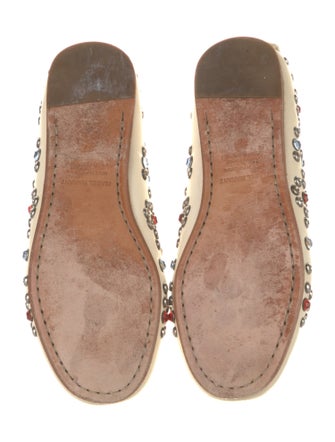 Isabel Marant Leather Floral Print Flats