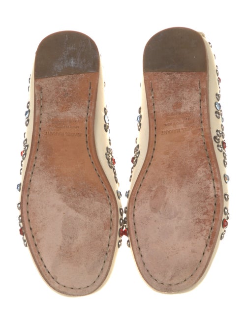 Isabel Marant Leather Floral Print Flats